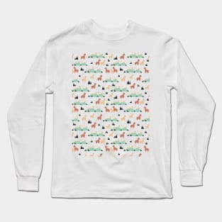 Vintage Spring Alpaca Garden Long Sleeve T-Shirt